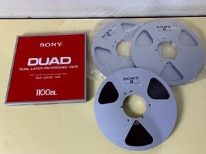 ◇#133 ソニー オープンリールデッキ 3点まとめ TYPE R-11A　DUAD 1100BL DUAL LAYER RECORDING TAPE　オーディオ機器◇T