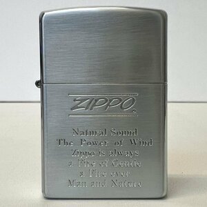 【86】 ZIPPO Natural Sound The Power of Wind～ ジッポー 火花確認できず シルバーカラー 2003年製