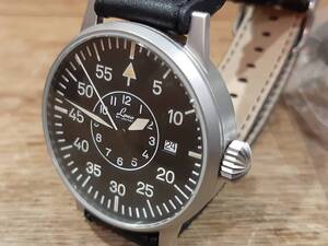 Laco BY LACHER 25石 自動巻 ETA2824-2 ラコ ミリタリー パイロット ウォッチ 42mm デイト オリジナル 腕時計 パイロットバンド