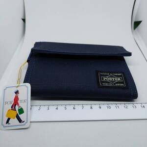 新品未使用　PORTER　ナイロン製　三つ折り財布　