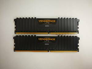 保証あり CORSAIR製 VENEANCE DDR4-2666 PC4-21300 メモリ 16GB×2枚 計32GB デスクトップパソコン用