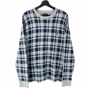 ■激レア■RALPH LAUREN チェック柄 サーマル ロンT Tシャツ XL ラルフローレン POLO COUNTRY RRL ビンテージ