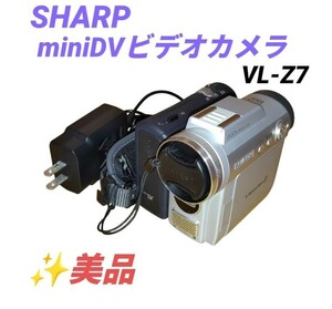 【美品・送料無料】シャープ/SHARP　ビューカムZ/ViewcamZ　液晶デジタルビデオカメラ　miniDV　VL-Z7