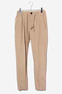 2023SS wjk ダブルジェイケイ RE-MYLON PIN-TUCK SLACKS リ ナイロン ピンタック スラックスパンツ S BEIGE ベージュ 5981 ny52b /◆ メン