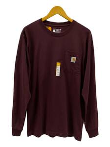 Carhartt (カーハート) Workwear LS Pocket T-Shirt ロンT 長袖Tシャツ K126 エンジ PORT S メンズ/078