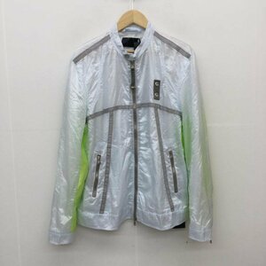 DIESEL 48 ディーゼル ジャケット、上着 ジャケット、ブレザー Jacket 水色 / ライトブルー / X 黄緑 / イエローグリーン / 10030519