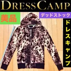 美品 DRESS CAMP ウルフ レオパード パーカー 44 デッドストック