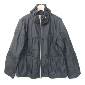 美品 HERNO ヘルノ ナイロン ダブルジップ ティアード ブルゾン ジャケット GI0127D 12314 サイズ40 ネイビー ◆