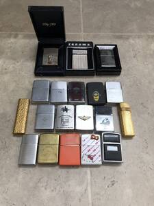 ◇ZIPPO◇ジッポライター◇ガスライター◇喫煙具◇着火未確認◇まとめて19点◇ジャンク扱い◇現状渡し