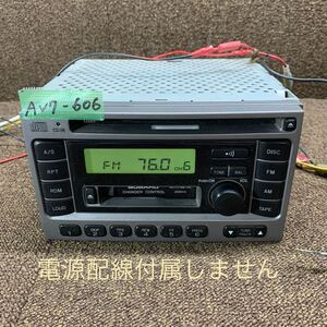 AV7-606 激安 カーステレオ SUBARU 86201FE020 101210102A カセット FM/AM プレーヤー レシーバー 本体のみ 簡易動作確認済み 中古現状品