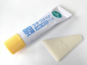 ソフト99(SOFT99) 99工房 補修用品 ボディ用うすづけパテ 全塗装色対応 ひっかきキズを埋めるのに適した速乾性のラッカーパテヘラ付き