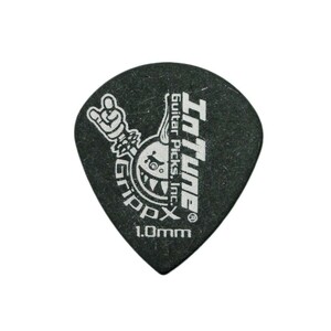 In Tune Guitar Picks DGP3-B100 GrippX-XJb 1.00mm Black ギターピック×12枚