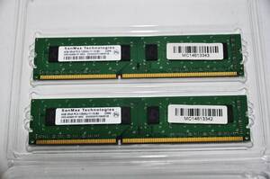 5680 ★ PCメモリ　SanMax Technologies　4GB 2Rx8 PC3-12800U-11-10-B0　4GBX2　計 8GB ★