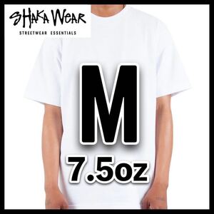 新品未使用 シャカウェア 7.5oz マックス ヘビーウエイト 無地 半袖 Tシャツ 白 Mサイズ 1枚 SHAKA WEAR ホワイト クルーネック