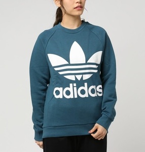 ☆新品 アディダスオリジナルス オーバーサイズスウェット グレイッシュブルー adidas ビッグシルエット ユニセックス ＸＬ