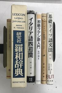 0918-8.英語/辞典/語学/ラテン語/ドイツ/ギリシア/ハンガリー/イタリア/羅和辞典/大学書林/研究社/白水社/古本 セット