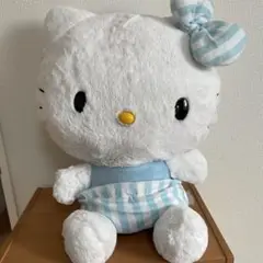 ハローキティ　ぬいぐるみ　BIG ブルー　サンリオ　Hello kitty