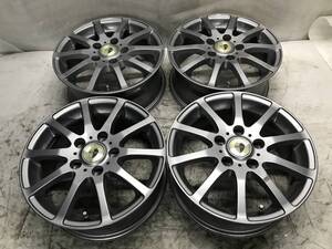 FOUR FORCE フォーフォース 15インチ アルミホイール 15×6J ET45 PCD 114.3 5H 中古 ノア ヴォクシー セレナ 等