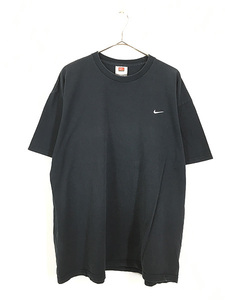 古着 USA製 NIKE スウォッシュ ワンポイント 刺しゅう Tシャツ XL 古着