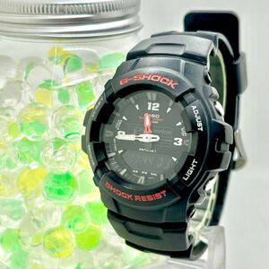 【新品電池】 CASIO カシオ G-SHOCK ジーショック ブラック メンズ 腕時計　アナデジ G-100