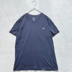 【LACOSTE】 【2】 コットン 無地 トップス Tシャツ Vネック メンズ