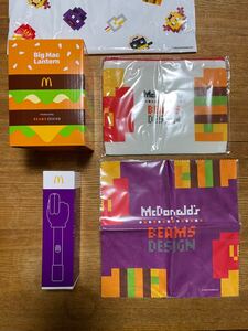 マクドナルド 福袋 ビッグマックランタン ポーチ ポテトハンドキャッチャー クリーナークロス BEAMS グッズのみ　未開封　新品