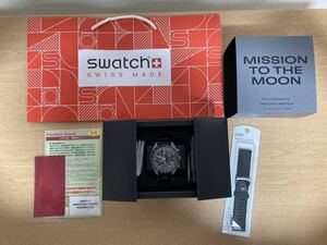 swatch × OMEGA Mission to the Moon SO33M100 スウォッチ オメガ 腕時計 時計 シリコンベルト 風防フィルム 付き