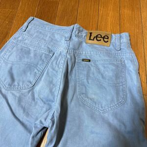 美品Leeリー0102ウエスターナー名作DENIM30サイズデニムパンツジッパーヴィンテージ加工レプリカチェーンステッチカウボーイベルボトム限定