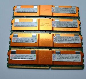 ★中古品Hynixサーバー用メモリ2R×4 PC2-5300F-555-11★2GB×4枚 計8GB