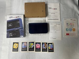 【ジャンク品】【１円スタート】Newニンテンドー3DSLL本体 メタリックブルー/任天堂