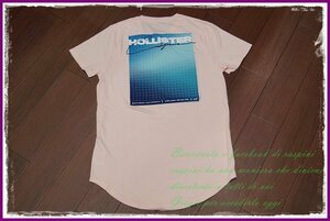 Hollister グラフィック バックプリント Tシャツ 半袖/XL/ピンク/メンズ ホリスター アバクロ カットソー a&f