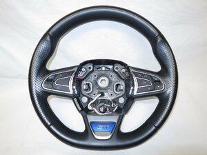 メガーヌ GT KBM5M ルノー 純正 革 ステアリング ハンドル スイッチ 484007263R 管理番号（W-4363）