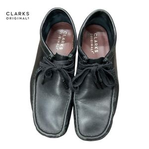 s CLARKS クラークス　革靴　25.0 ブラック　ワラビー