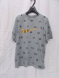 古着★NIKE/ナイキ★半袖Tシャツ/XXL/グレー・国旗