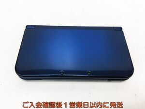 【1円】Newニンテンドー3DSLL 本体 メタリックブルー RED-001 任天堂 初期化/動作確認済 3DS LL 画面ヤケ H07-539tm/F3