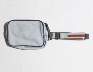 00s PRADA SPORT nylon waist bag archive プラダ ナイロン ウエストバッグ ショルダーバッグ グレー アーカイブ