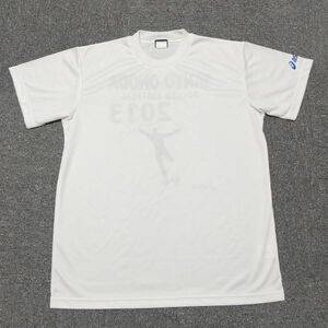 △ アシックス 山陽小野田市高校サッカーフェスティバル 記念Tシャツ Oサイズ ASICS △