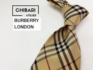 BURBERRY LONDON　バーバリーロンドン　ノバチェック柄 ネクタイ 3本以上 送料無料 メンズ ブラウン系　1104270