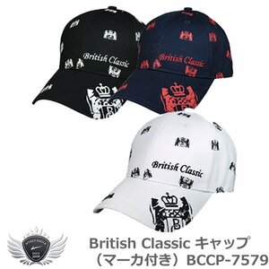 British Classic ブリティッシュクラシックキャップ マーカ付き BCCP-7579 ネイビー[57035]