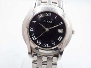 355619/④【1円スタート】GUCCI グッチ 稼動品 5500M ラウンド メンズ 時計 クオーツ ケース34mm