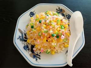 五目炒飯　食品サンプル　Fried rice　food sample masterpiece