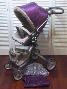 STOKKE ストッケ エクスプローリー/Stokke Xploryベビーカー/バギー4輪 対面背面対応ウィンターキッド清掃済美品 北欧ノルウェー日本未発売