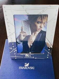 ★未使用★SWAROVSKI スワロフスキー：クロムシルバー + クリスタル装飾のフォトフレーム