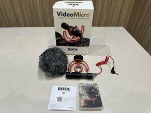 H5918　1円～【綺麗品】RODE ロード VideoMicro 超小型コンデンサーマイク 箱有