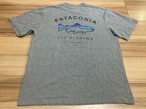 patagonia パタゴニア p6 トラウトtシャツ 半袖Tシャツ オーガニックコットン　２０１９年製　ＧＬＨ　レギュラーフィットＳサイズ