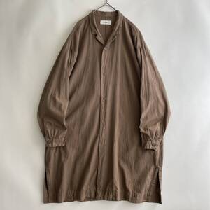 marka -SHIRT COAT- size/2 (te) マーカ シャツ コート 長袖 オーバー ワイド ビッグ コットン アウター ショップ アトリエ ワーク 日本製