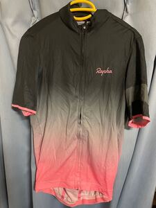 Rapha サイクルジャージ　ブラックからピンクへのグラデーション　中古美品　Mサイズ