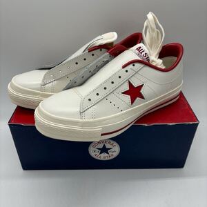 【23cm】Dead Stock Converse One Star Ox White Red コンバース ワンスター ローカット ホワイト レッド 日本製 ALLSTARロゴ 0205