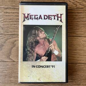 VHS MEGADETH / IN CONCERT ‘91 メガデス