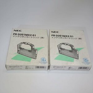 2個セット 純正 インクリボンカートリッジ 黒 NEC PR-D201MX2-01 PR-D201MX2　PR-D700LX2用【送料無料】NO.5373